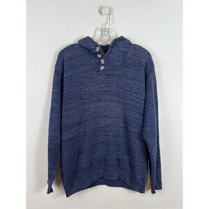 Vintage Northern Isles Sweater Men’s M Knit Blue Collared Preppy Academia Dad